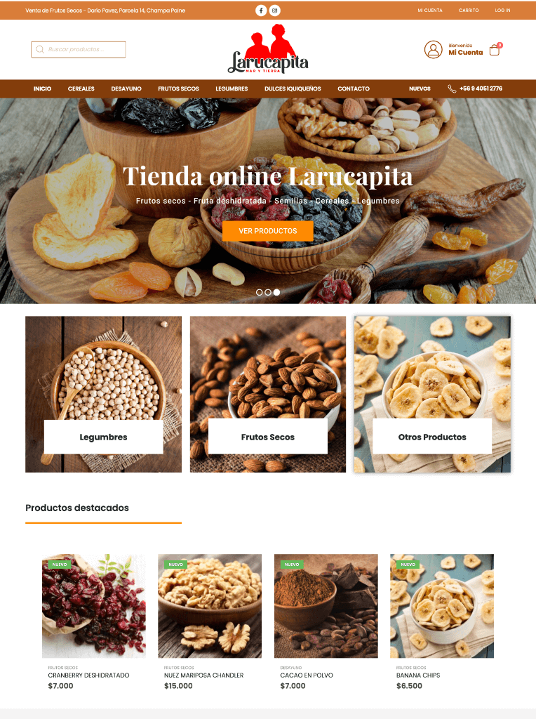 Página web para Larucapita