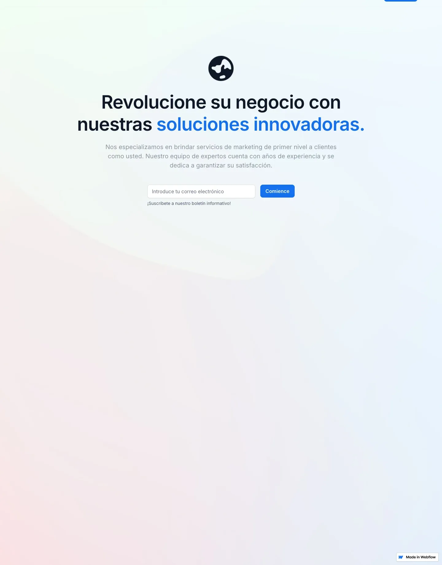 Diseño de página web para landing pages