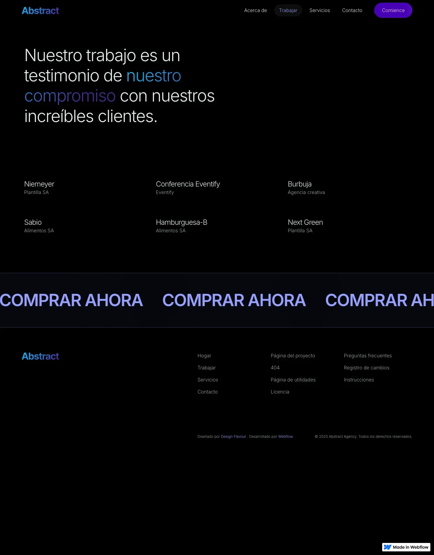 Diseño de página web para agencias y estudios