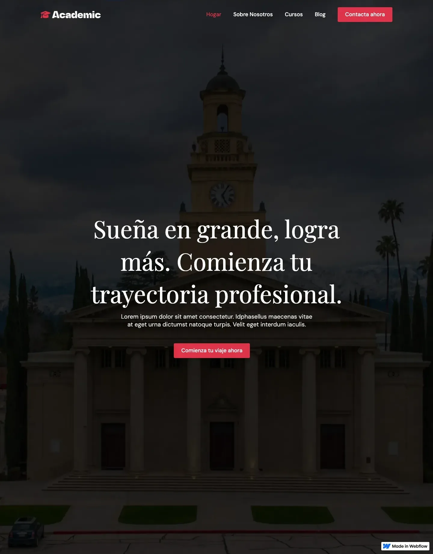 Diseño de página web para educación
