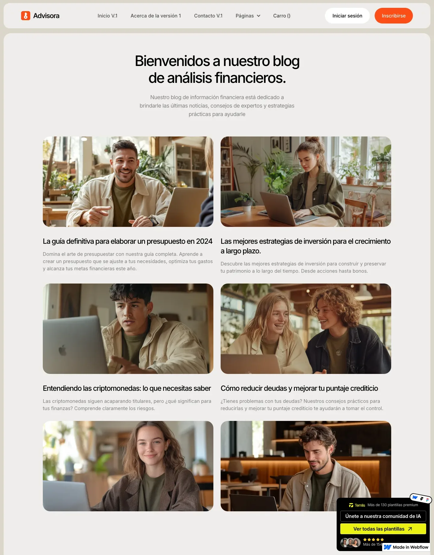 Diseño de página web para consultoría y coaching