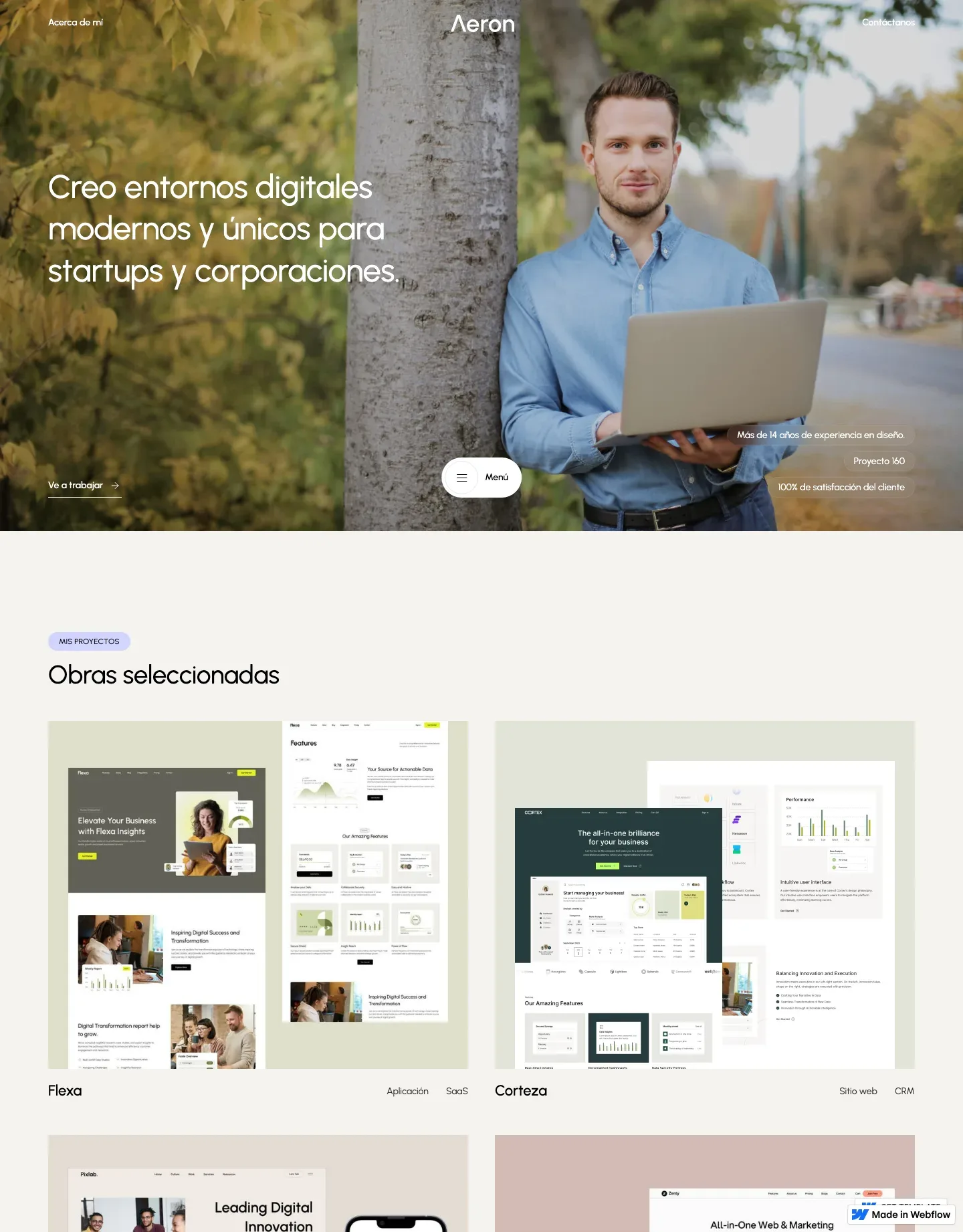 Diseño de página web para agencias y estudios