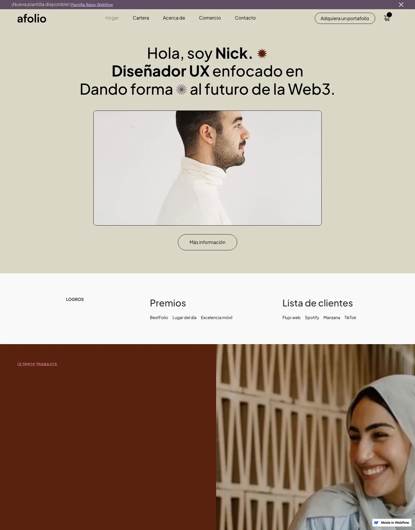 Diseño de página web para agencias y estudios