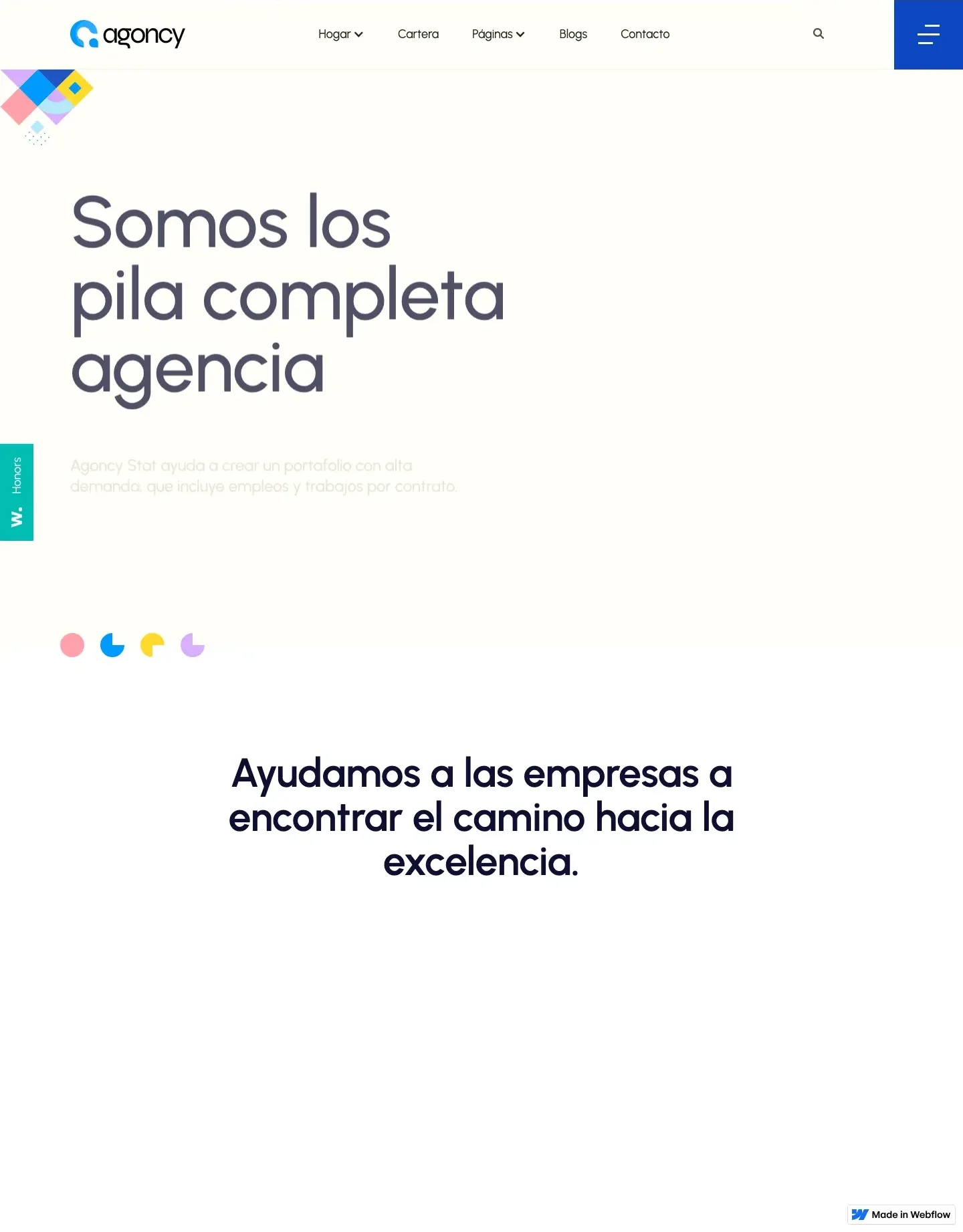 Diseño de página web para agencias y estudios