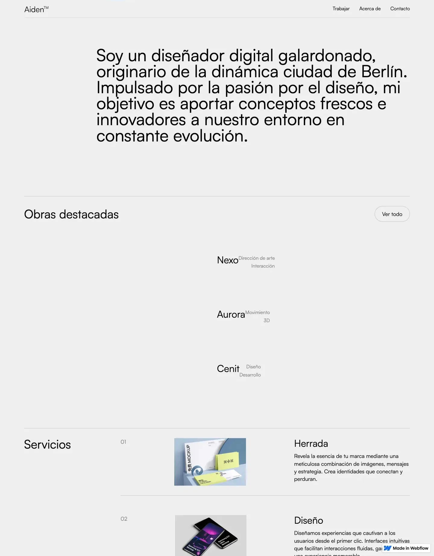 Diseño de página web para agencias y estudios
