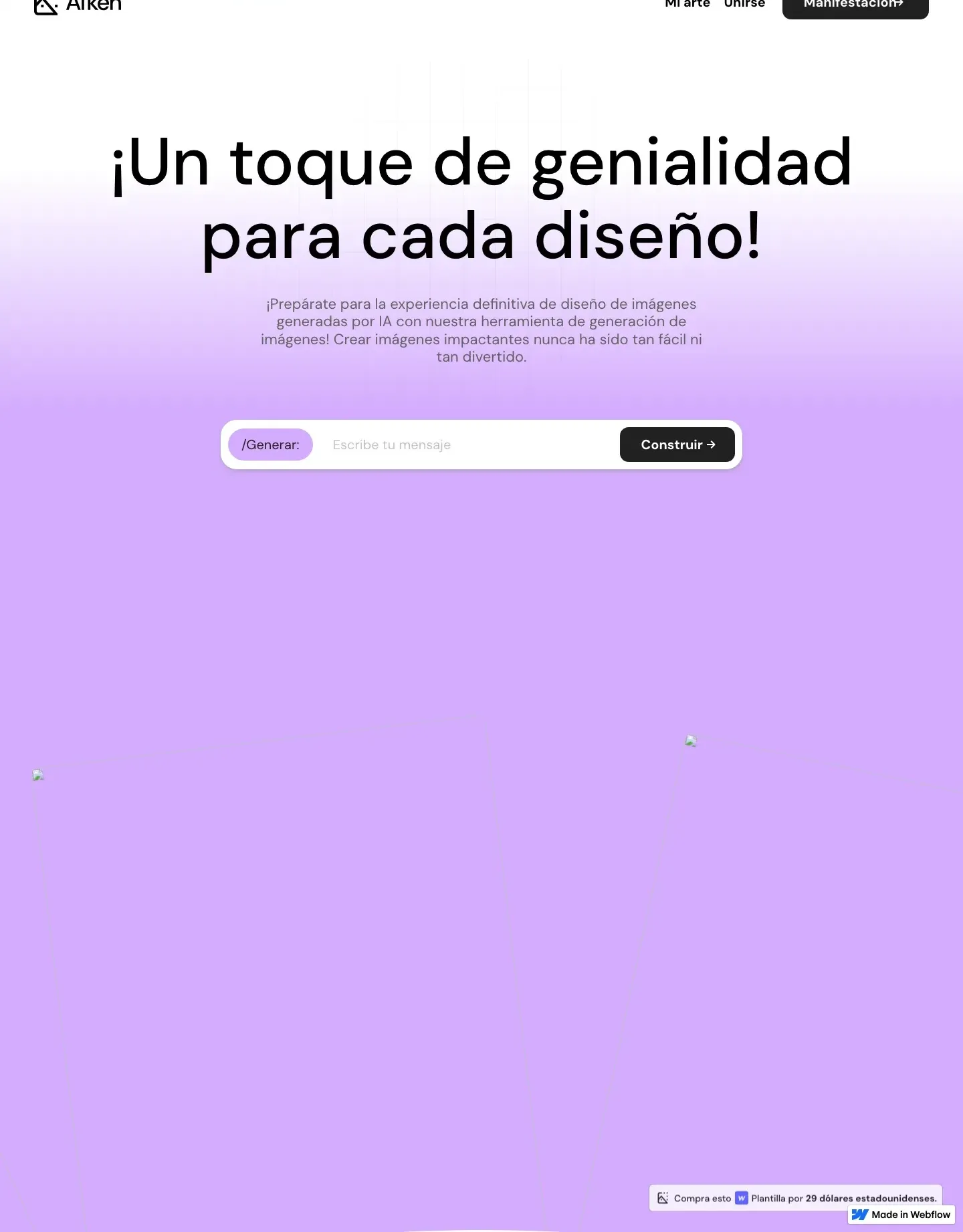 Diseño de página web para landing pages