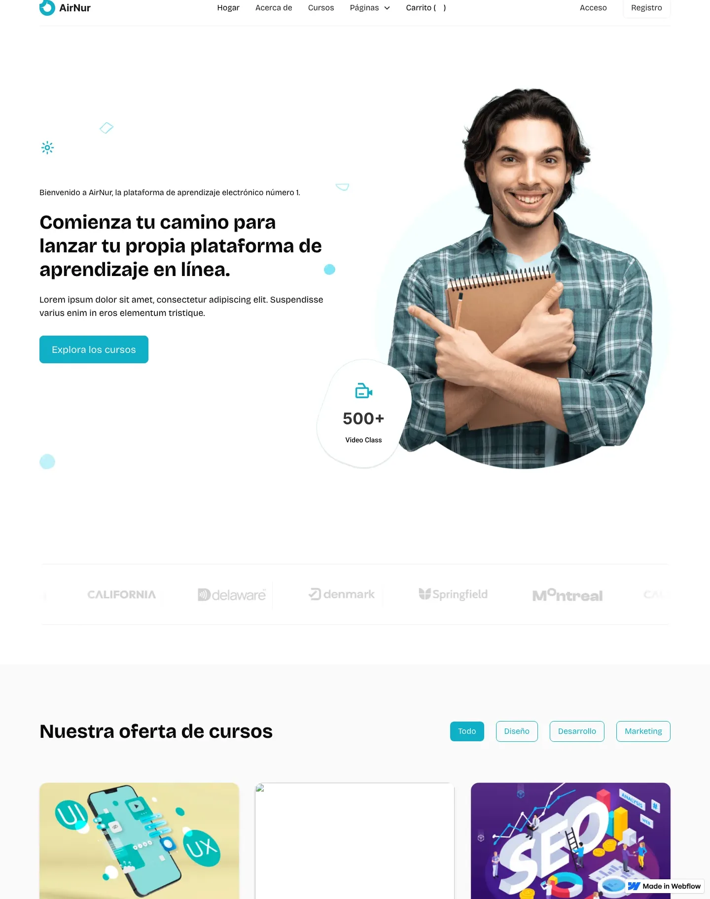 Diseño de página web para educación