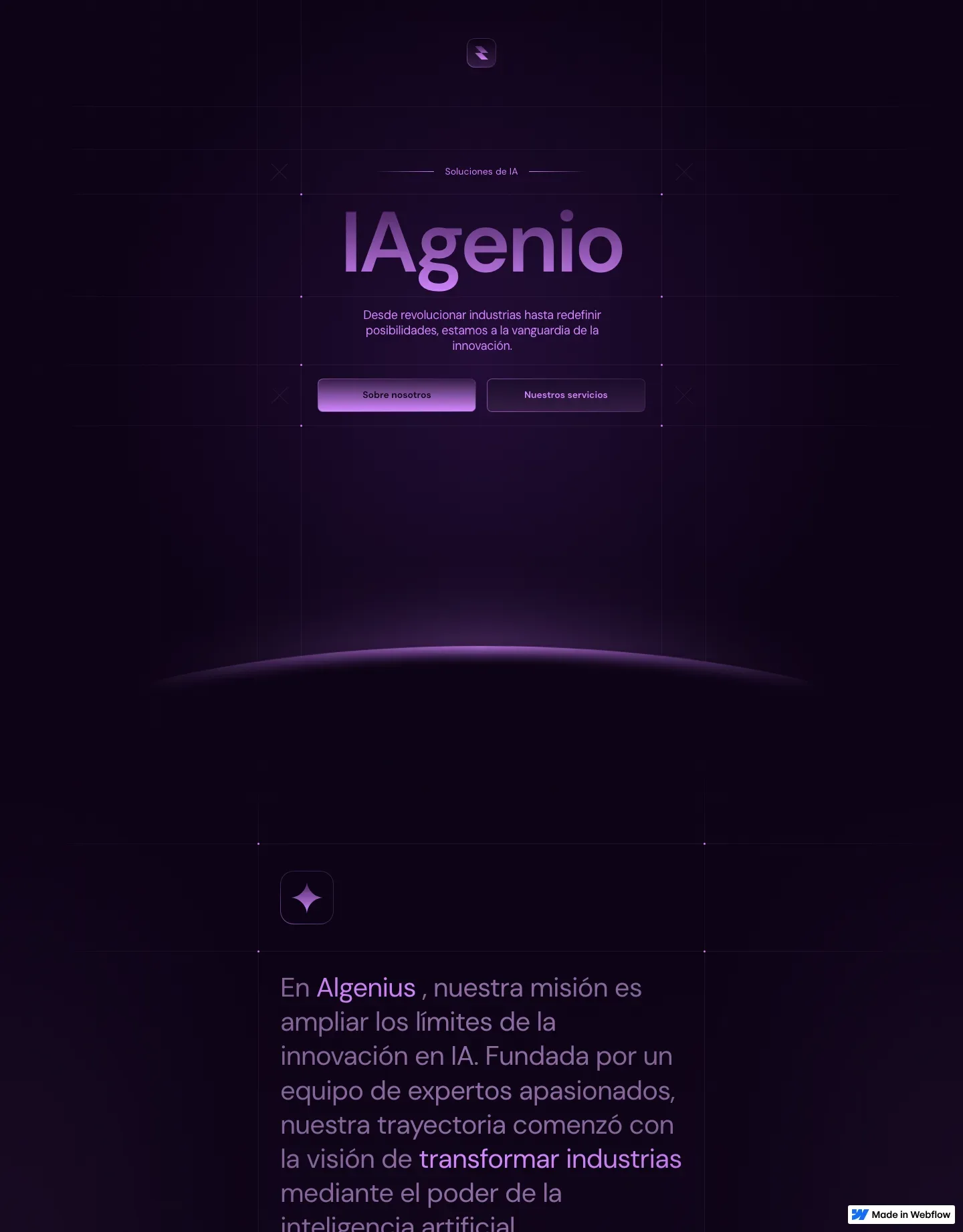 Diseño de página web para software y apps