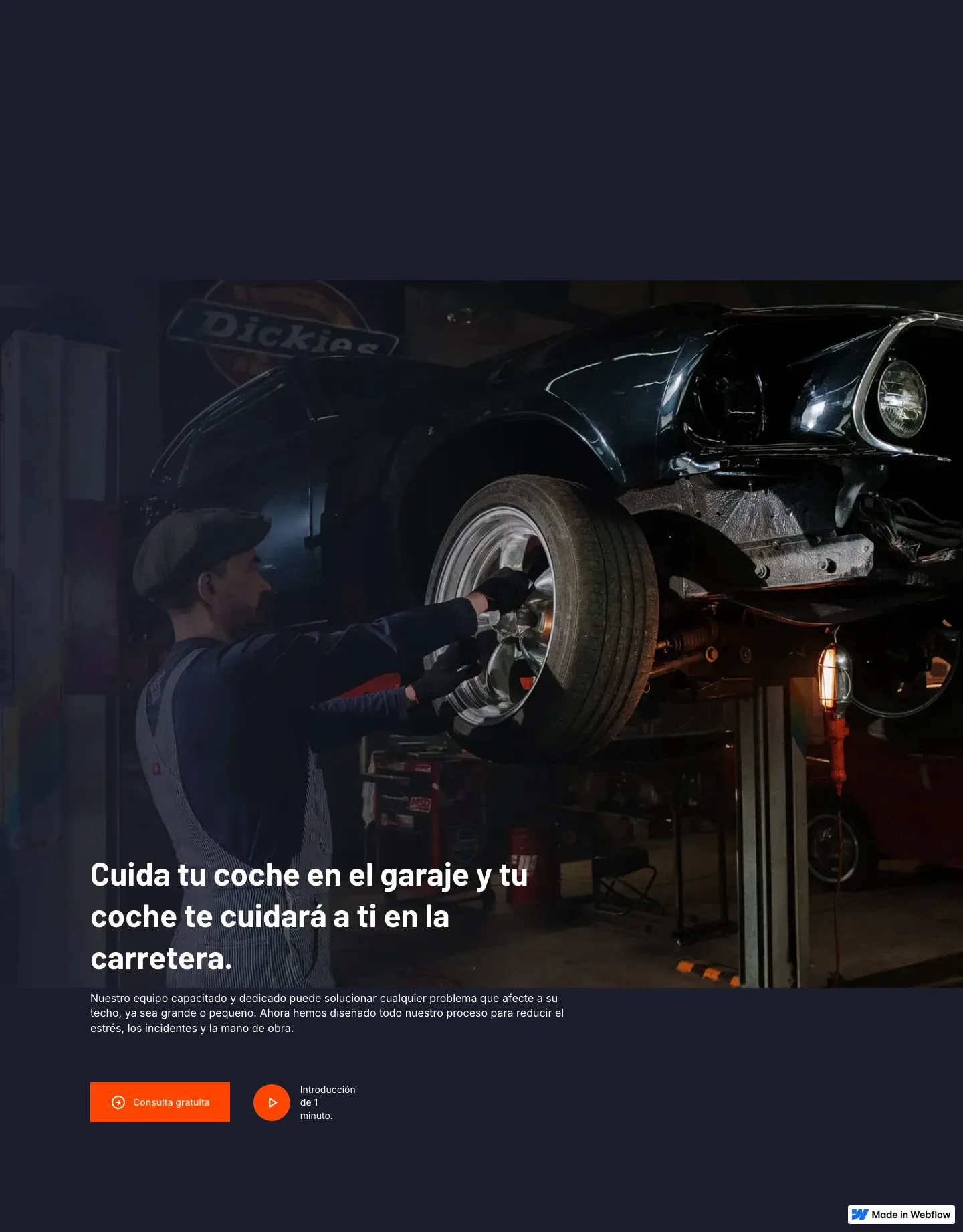 Diseño de página web para talleres y automotriz