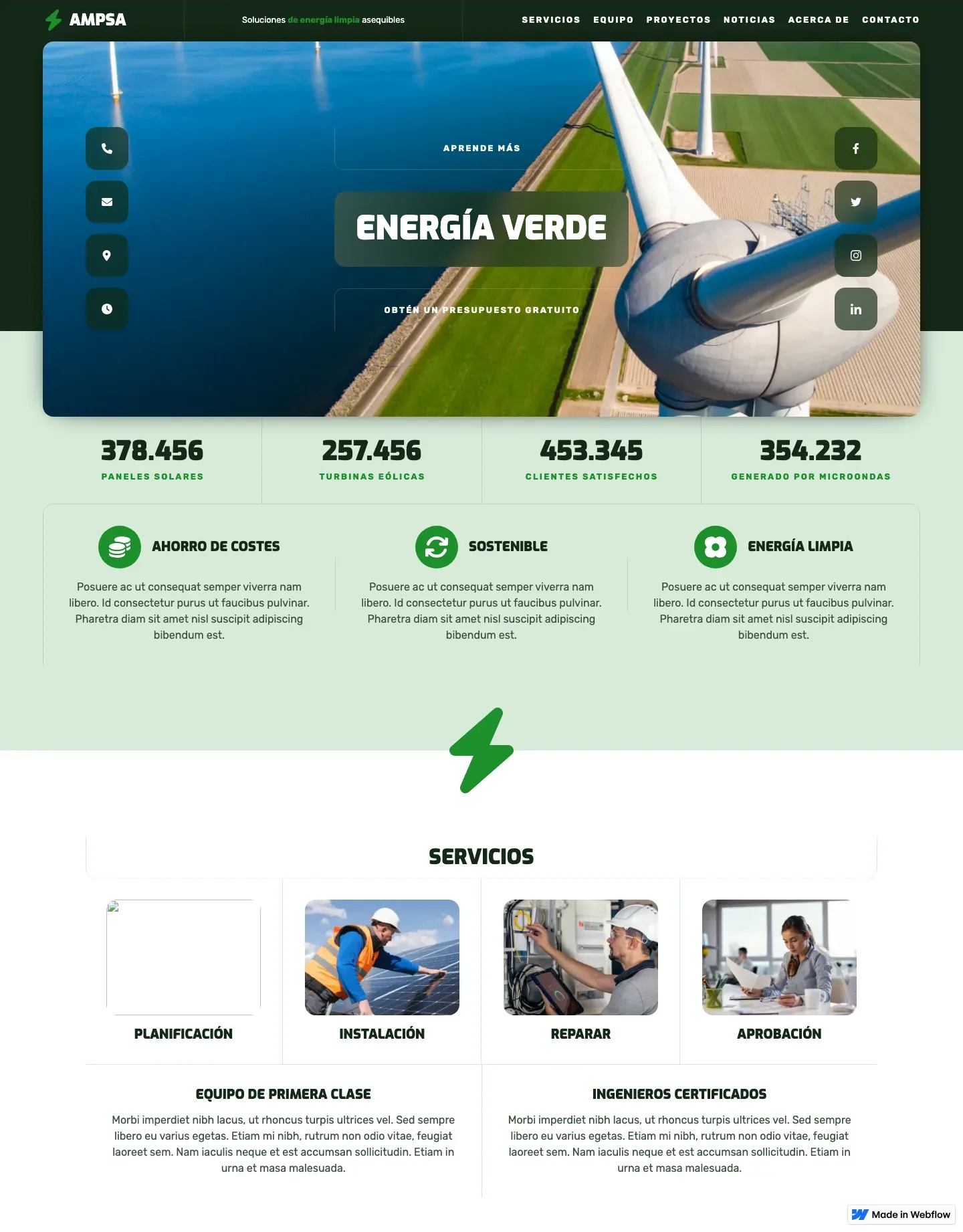 Diseño de página web para software y apps