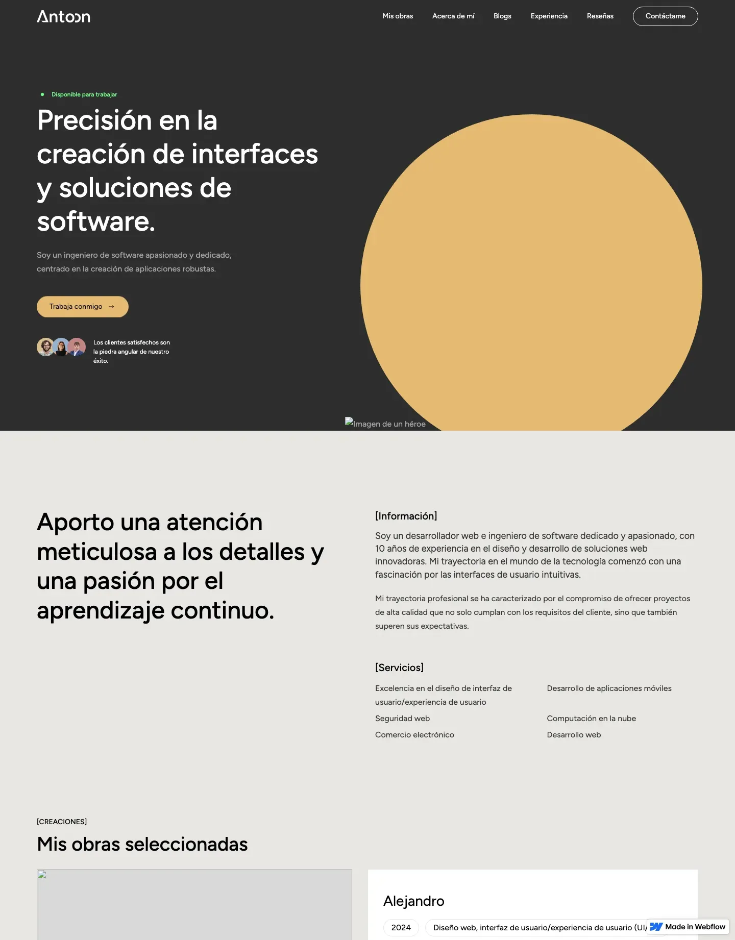 Diseño de página web para agencias y estudios