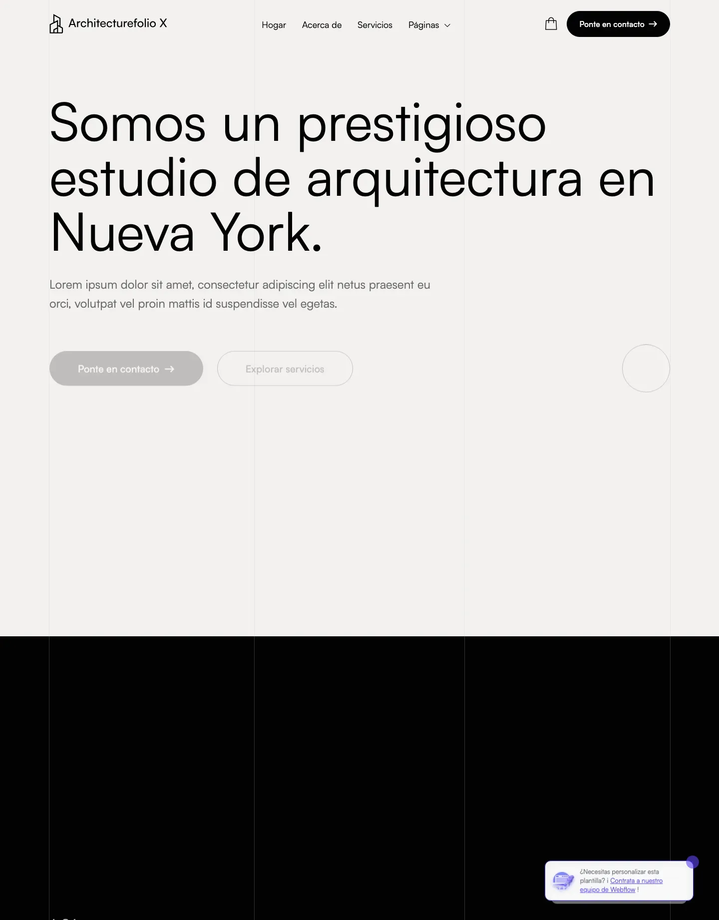 Diseño de página web para construcción y arquitectura