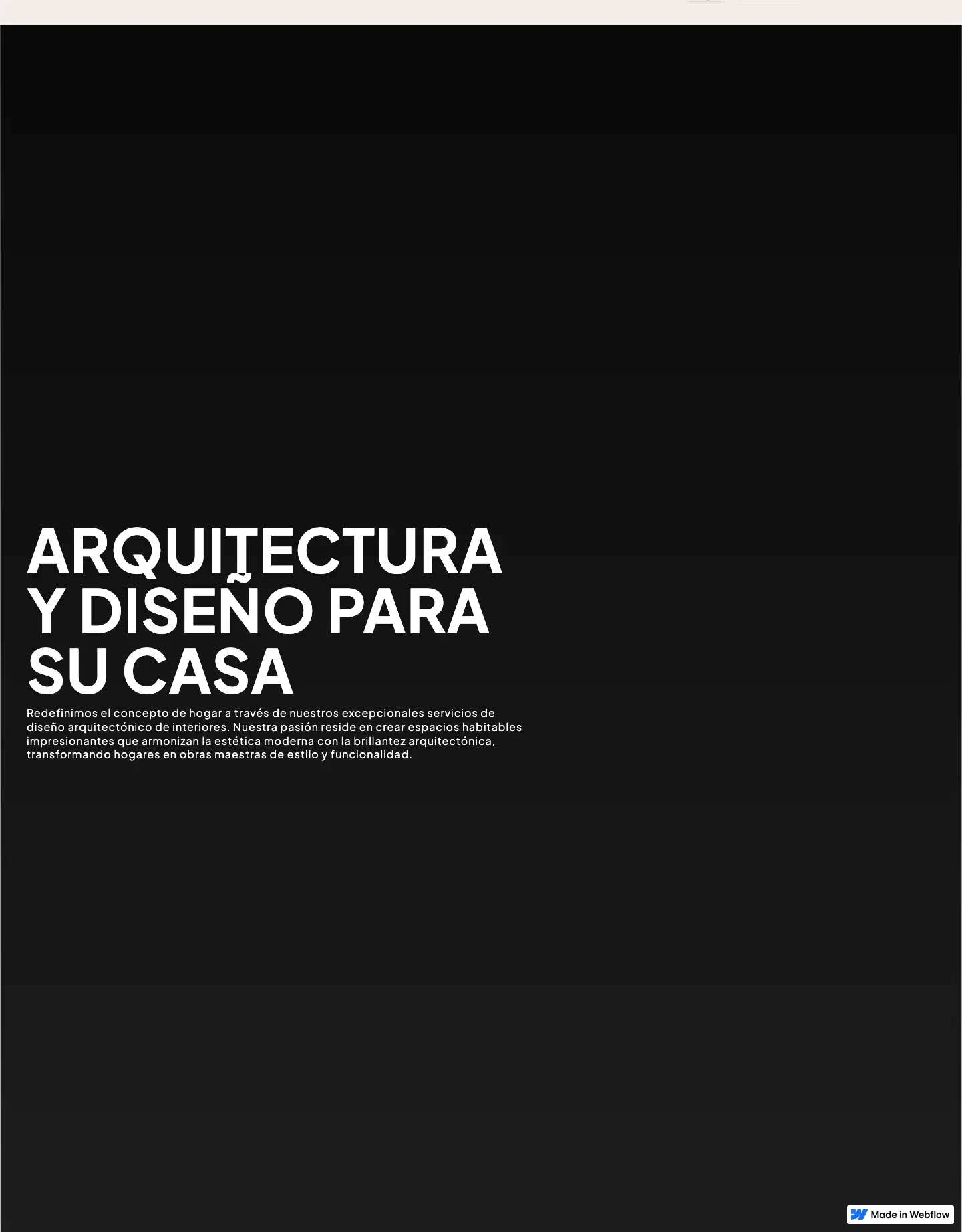 Diseño de página web para construcción y arquitectura