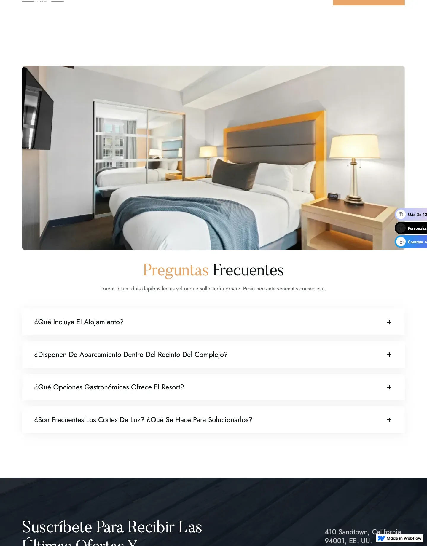 Diseño de página web para hoteles