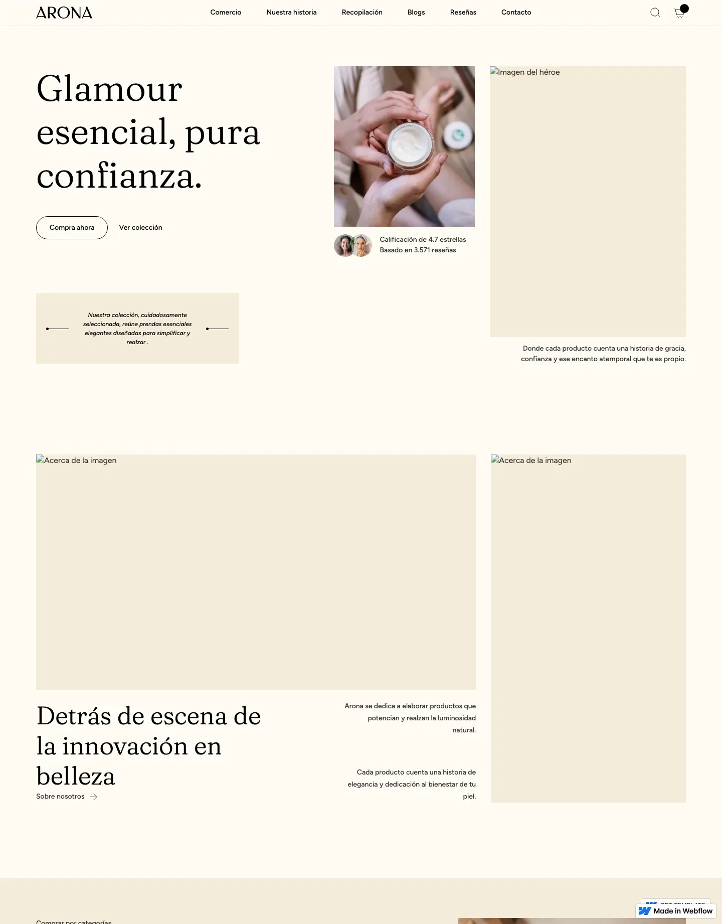 Diseño de página web para belleza y estética