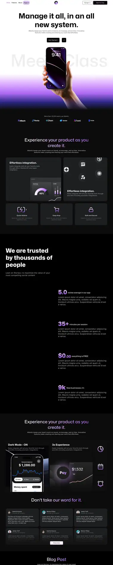 Diseño de página web para landing pages