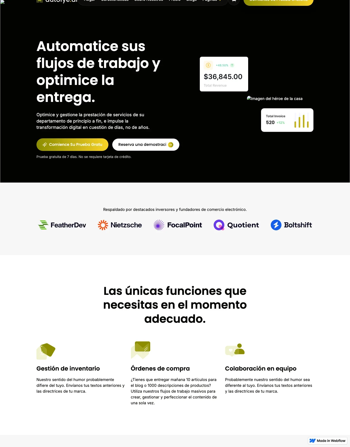 Diseño de página web para talleres y automotriz