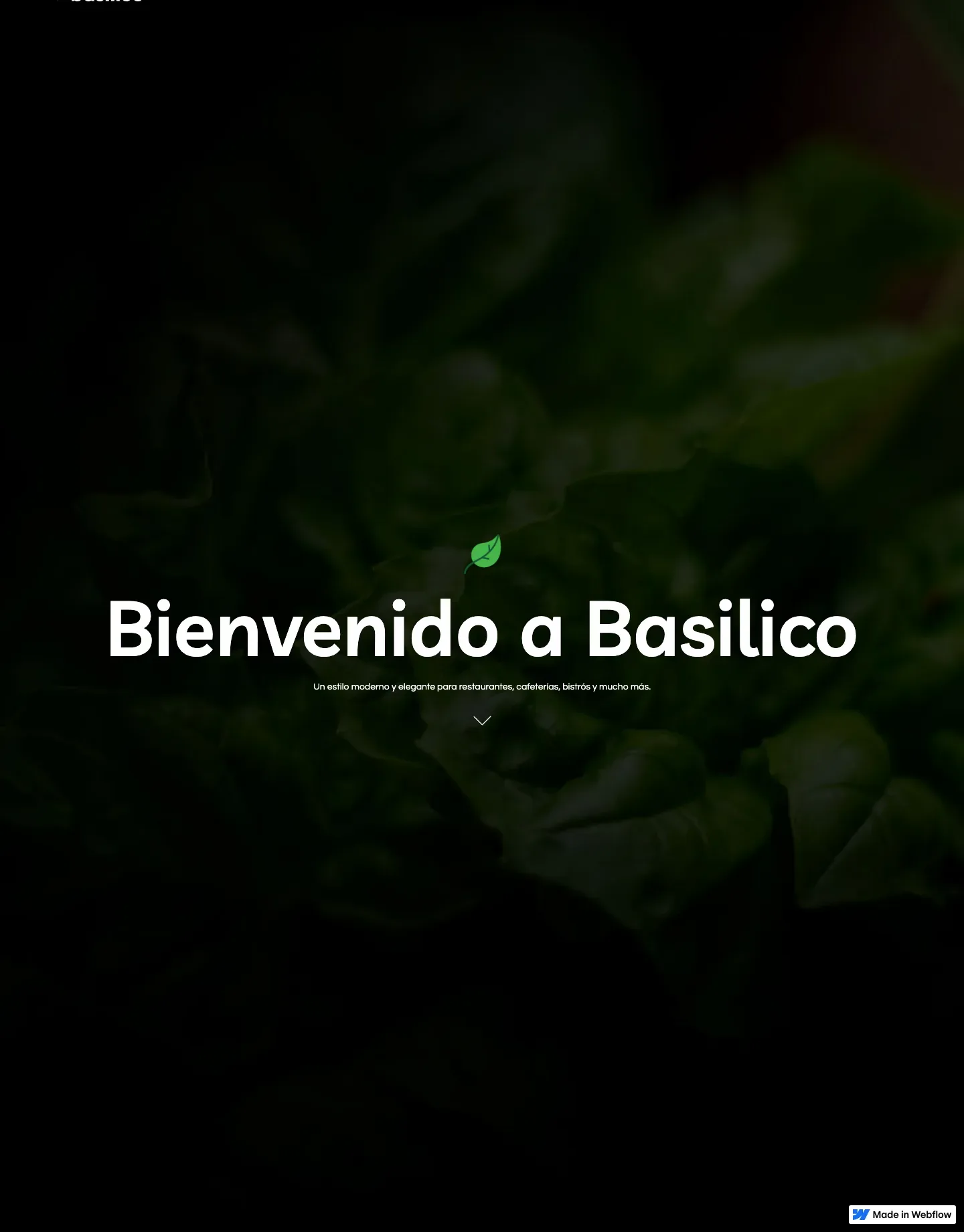 Diseño de página web para restaurantes y cafés