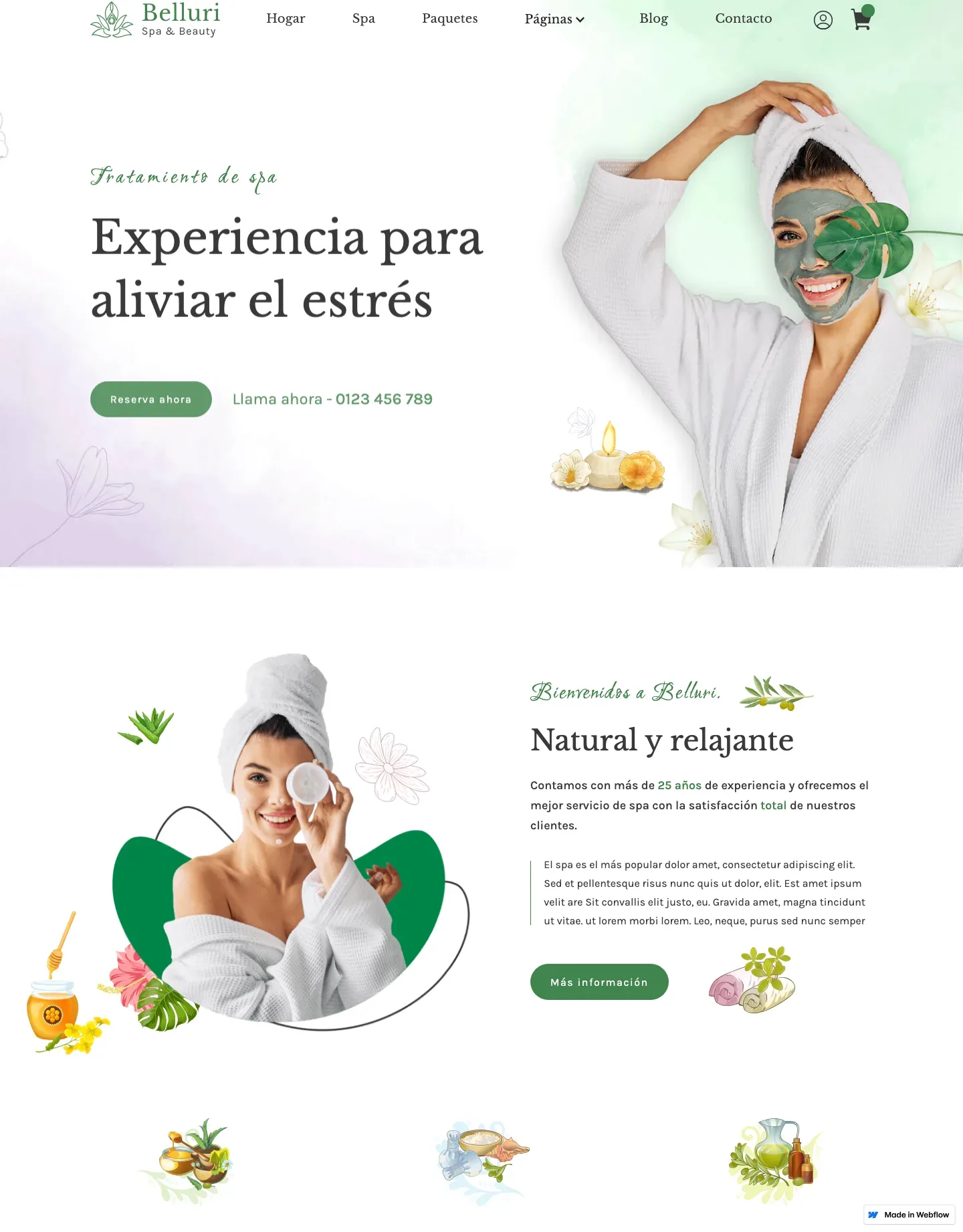 Diseño de página web para belleza y estética