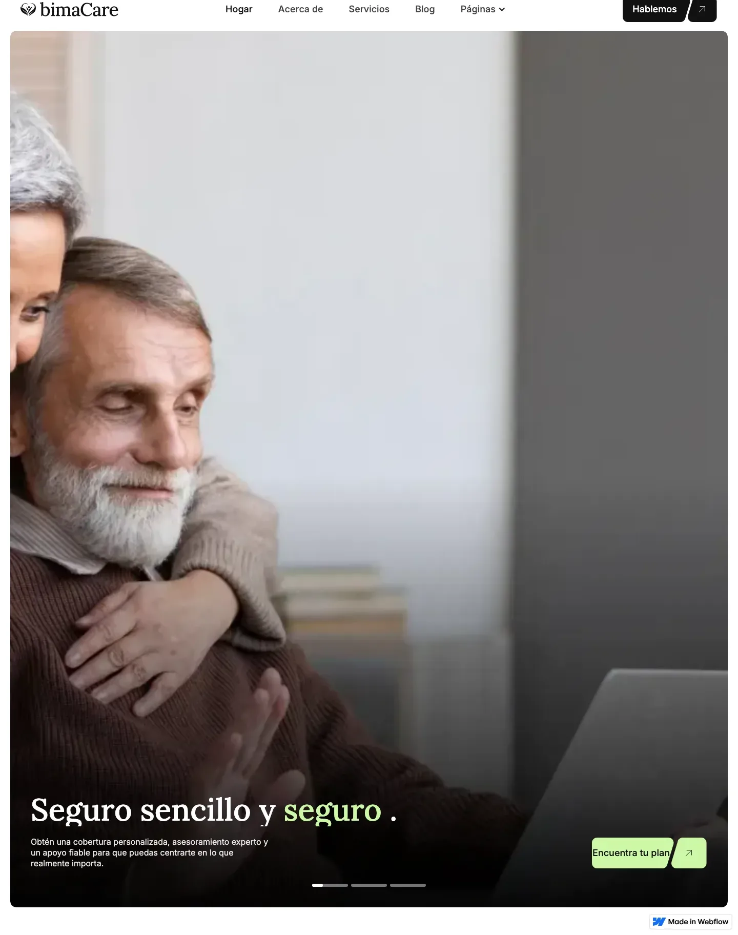 Diseño de página web para salud y bienestar