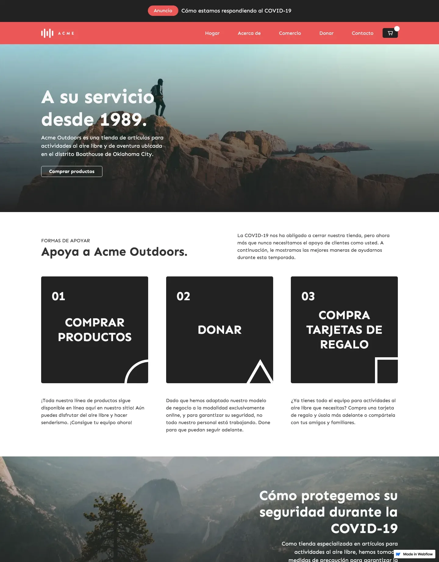 Diseño de página web para tienda online