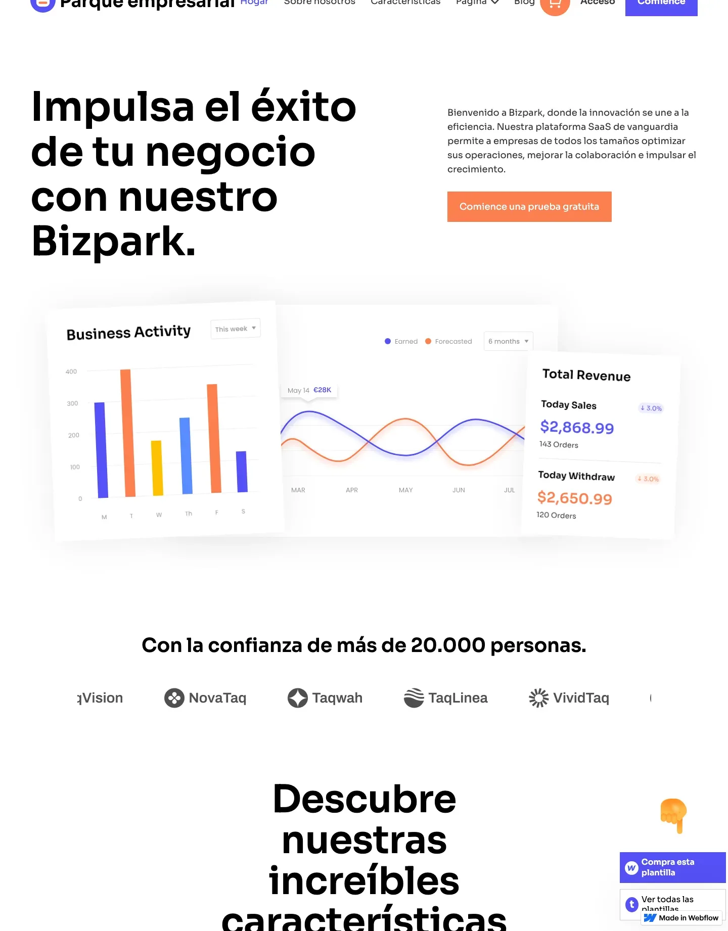 Diseño de página web para landing pages