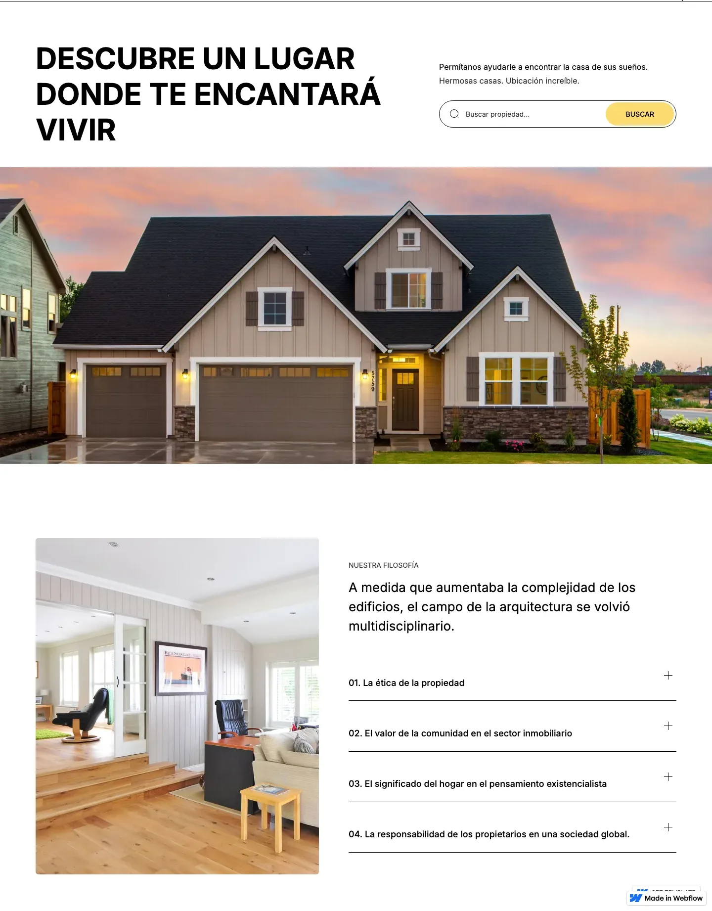 Diseño de página web para inmobiliarias