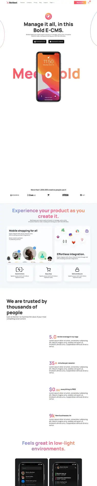 Diseño de página web para landing pages