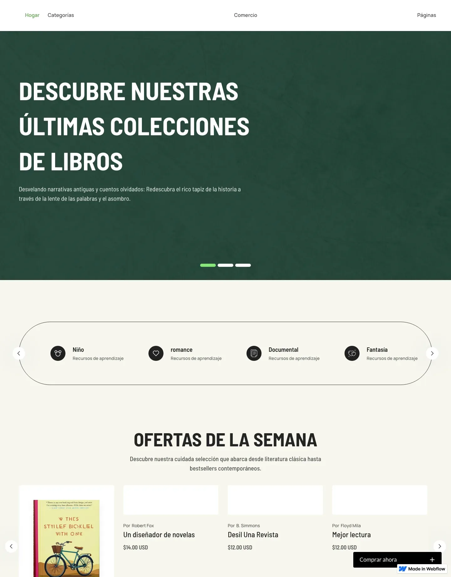 Diseño de página web para tienda online