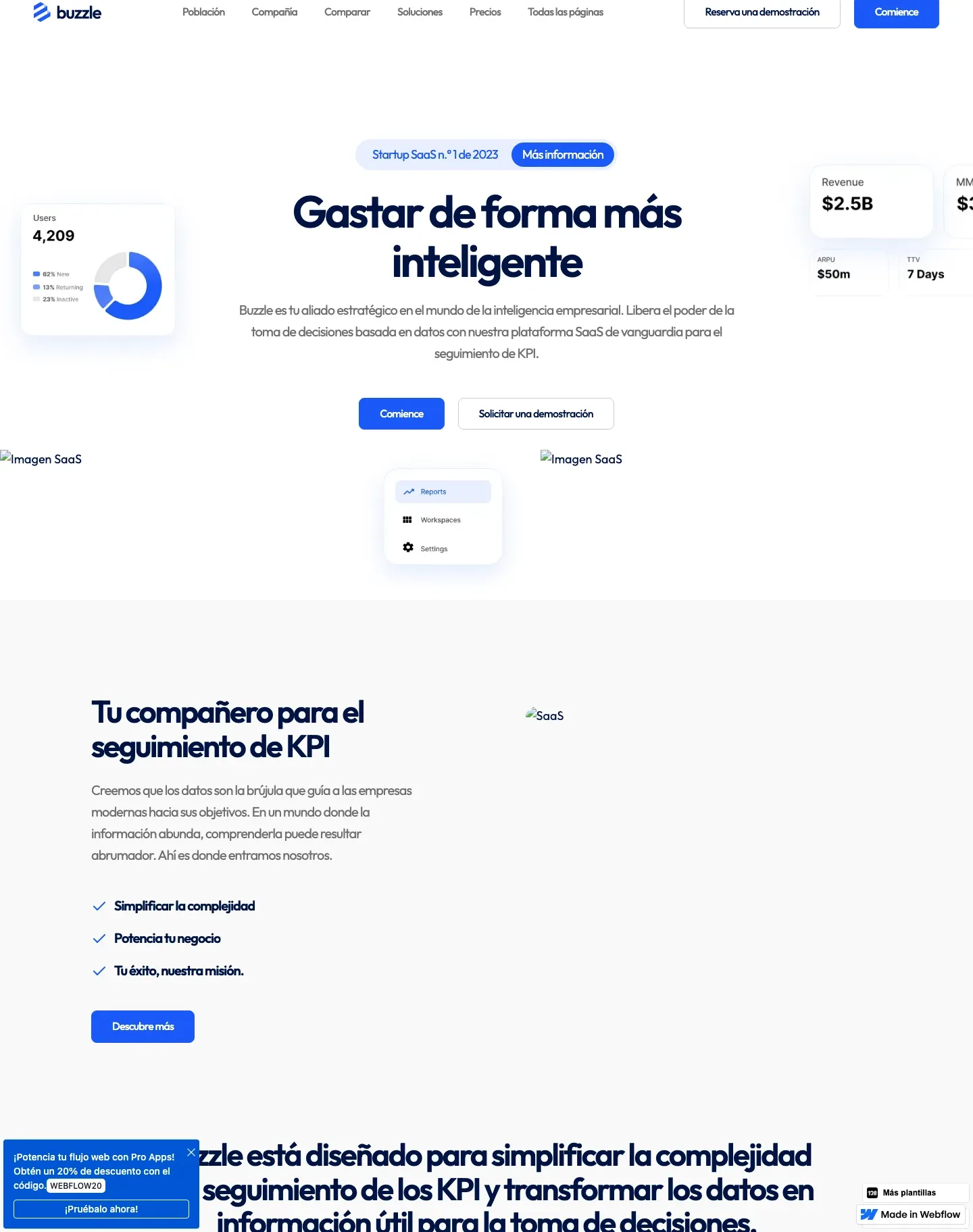 Diseño de página web para landing pages