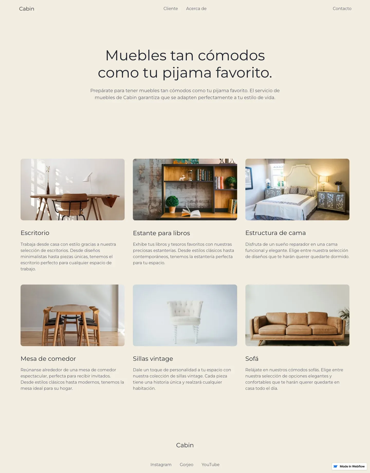 Diseño de página web para tienda online