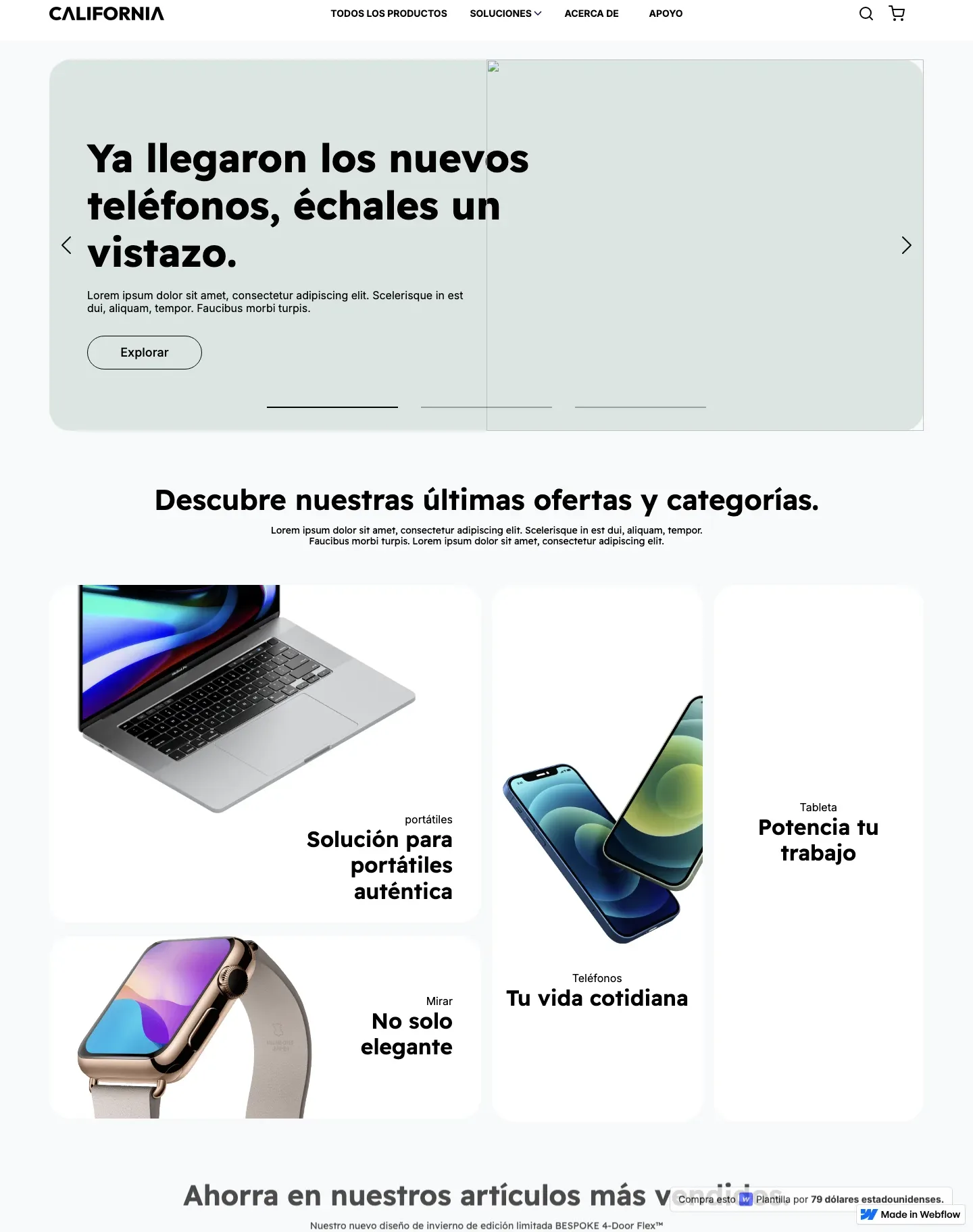 Diseño de página web para tienda online