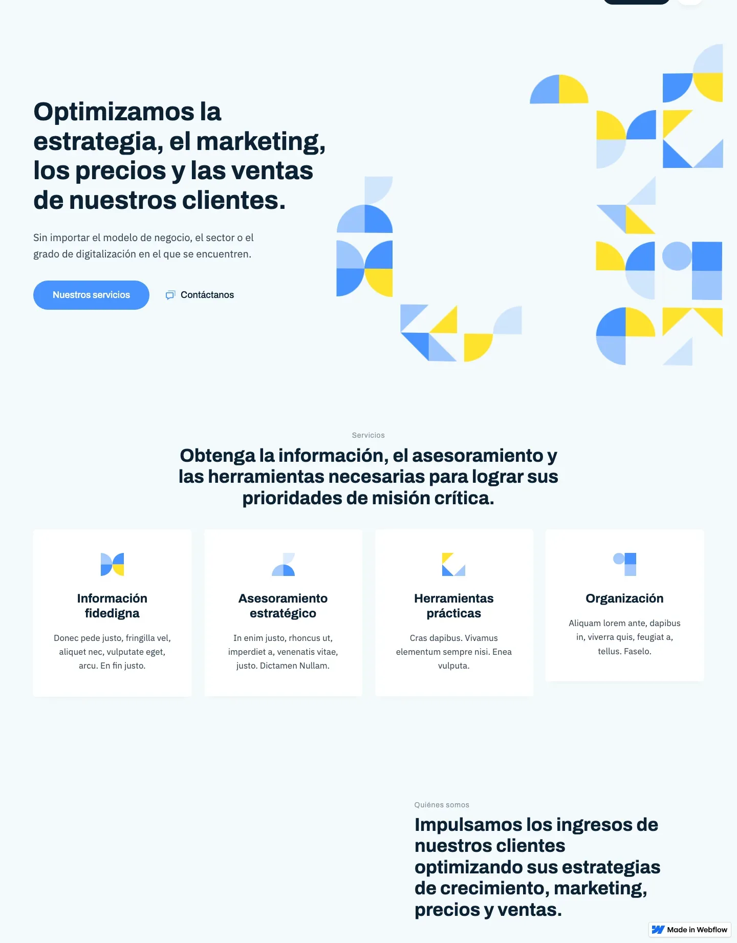 Diseño de página web para tienda online