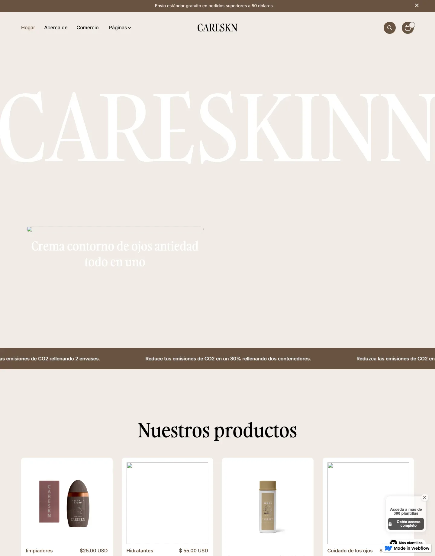 Diseño de página web para tienda online