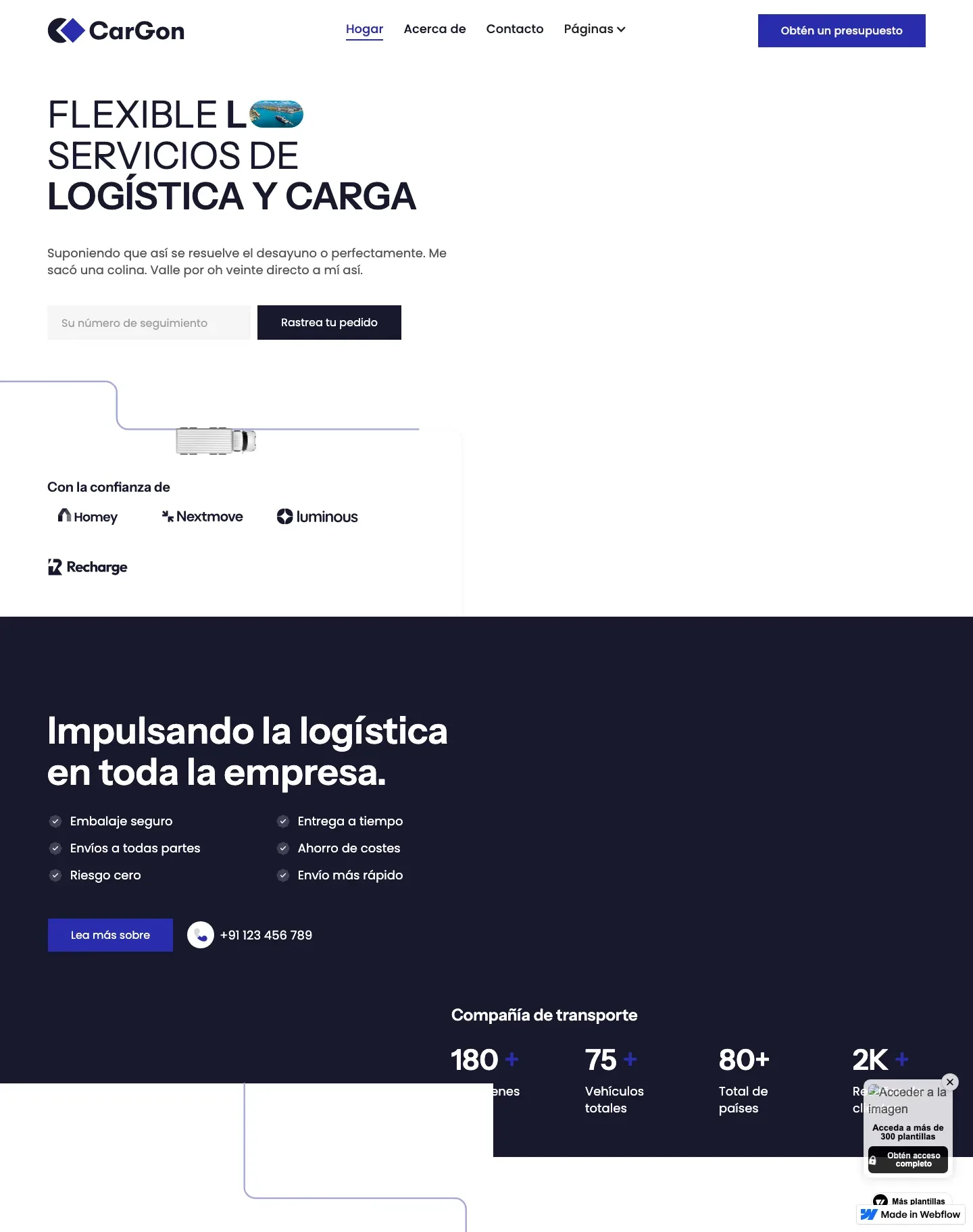 Diseño de página web para gimnasios