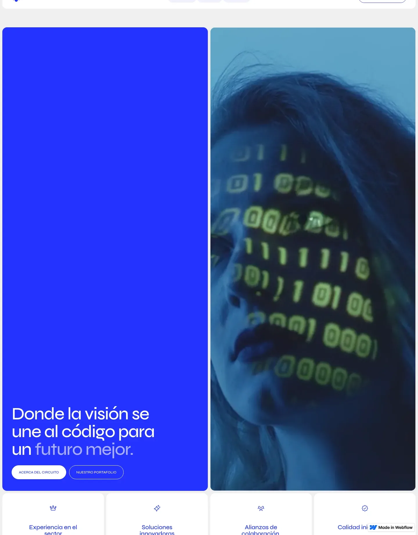 Diseño de página web para software y apps