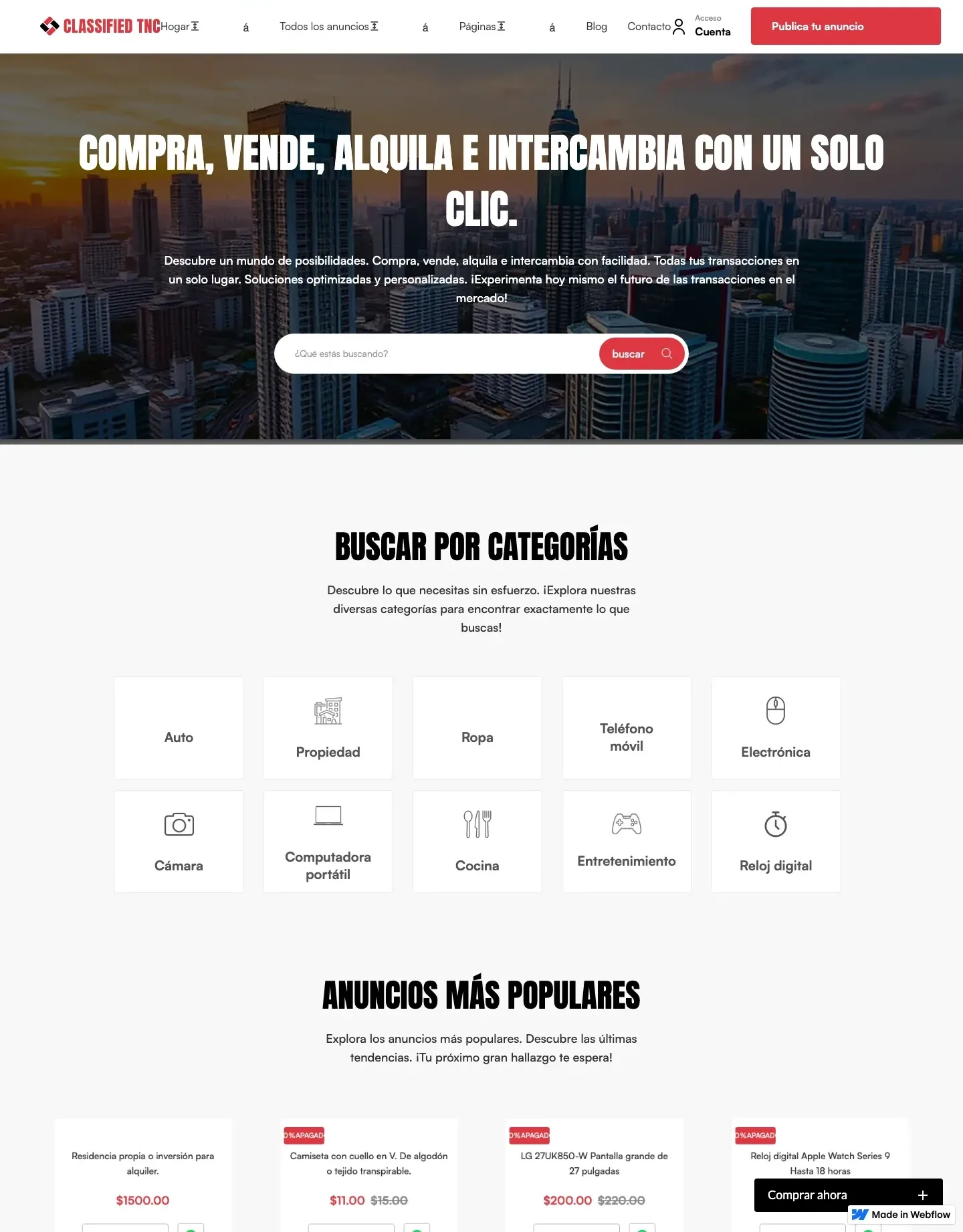 Diseño de página web para tienda online