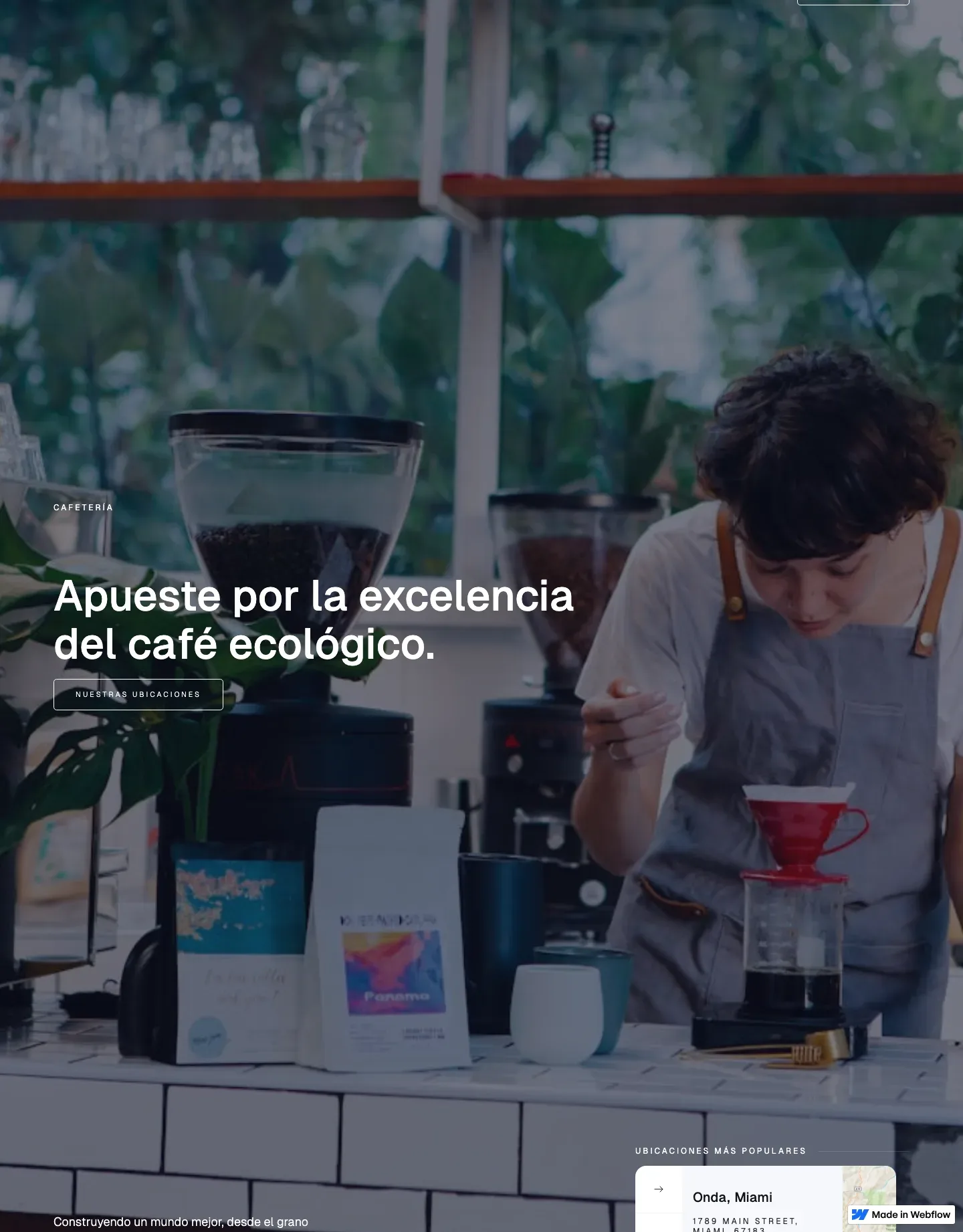 Diseño de página web para restaurantes y cafés