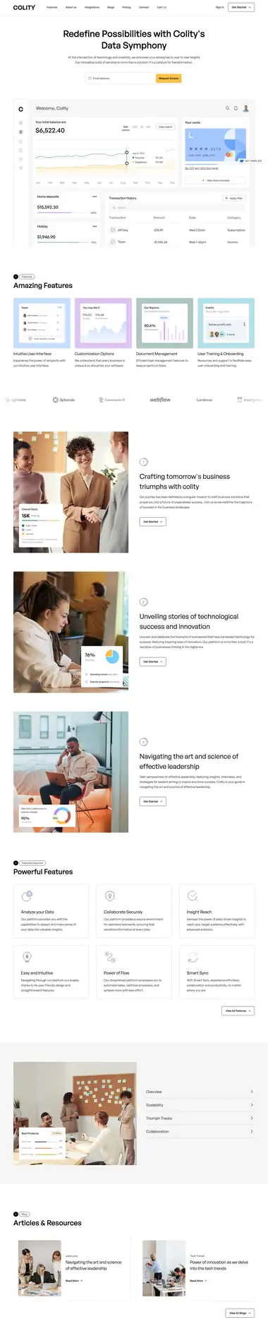 Diseño de página web para landing pages