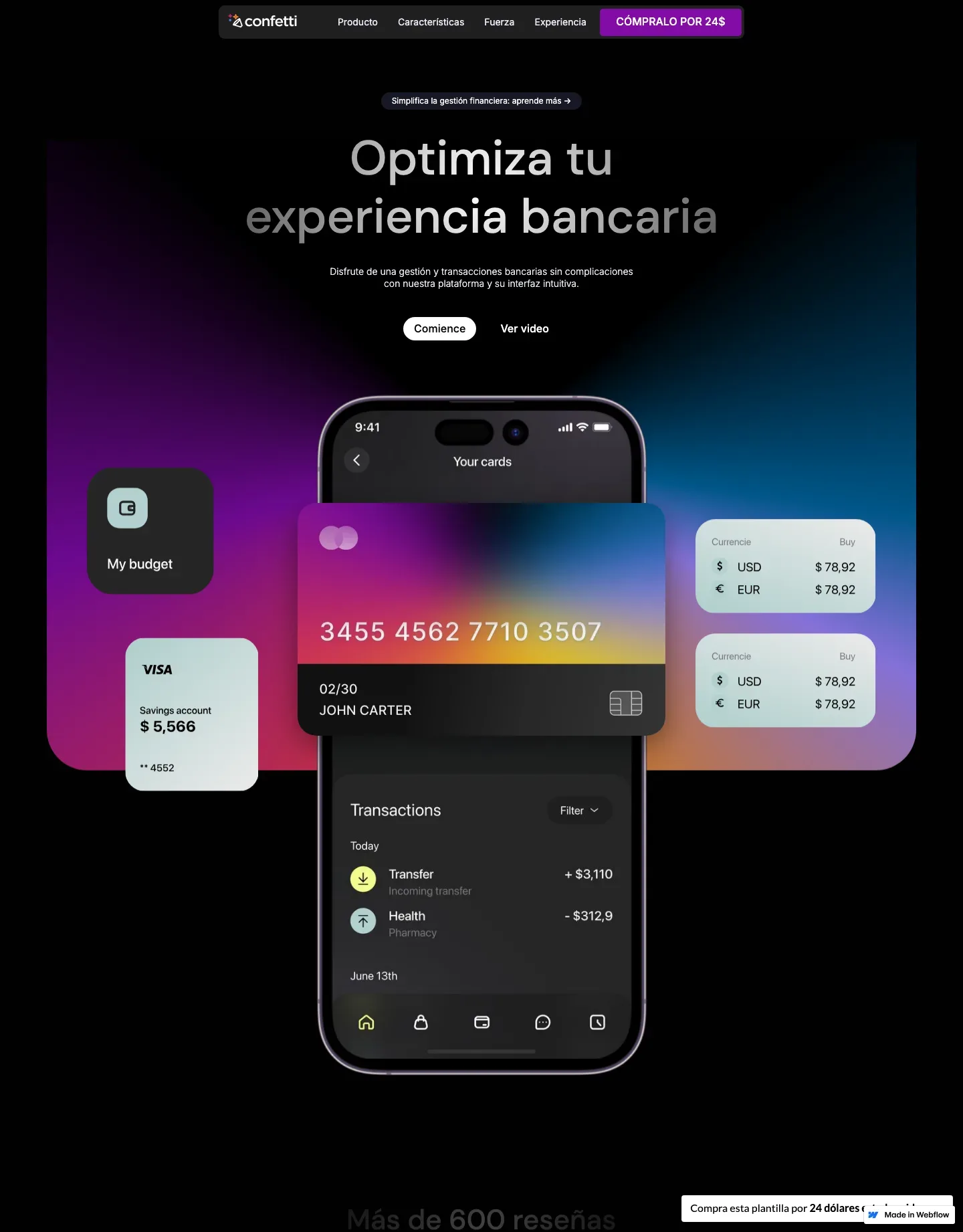 Diseño de página web para landing pages