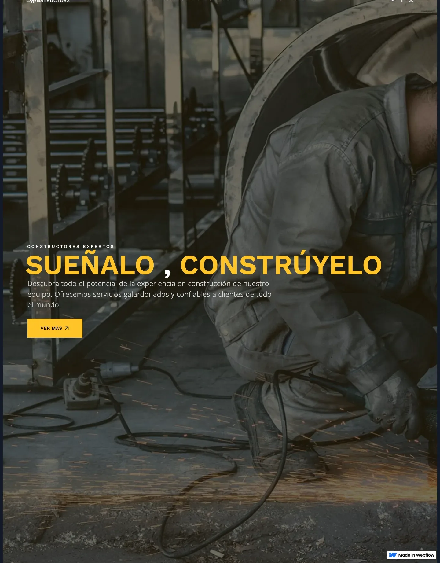 Diseño de página web para construcción y arquitectura