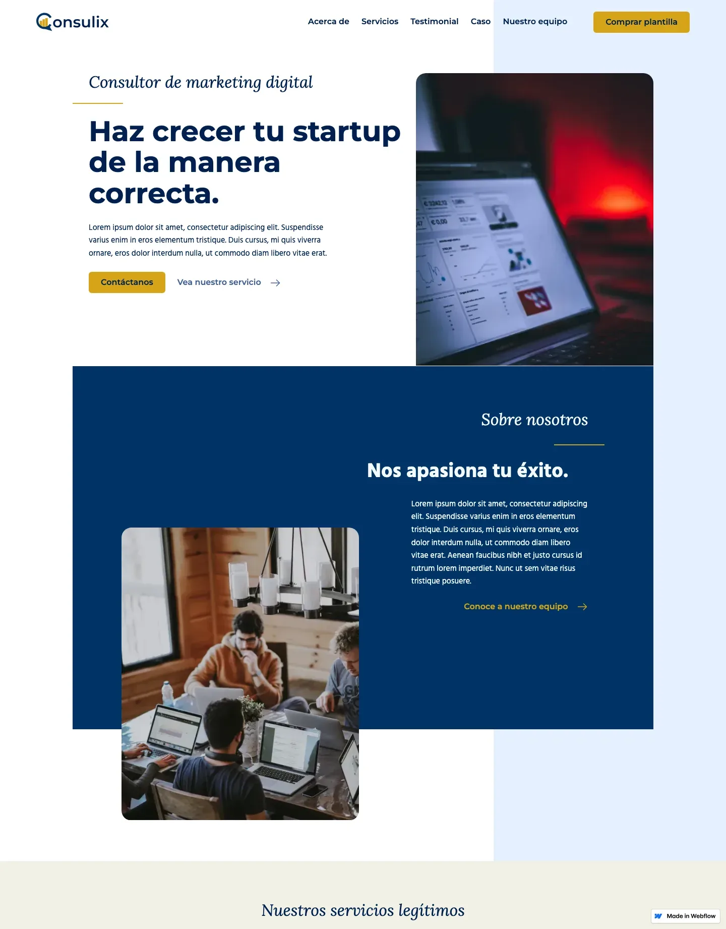 Diseño de página web para consultoría y coaching