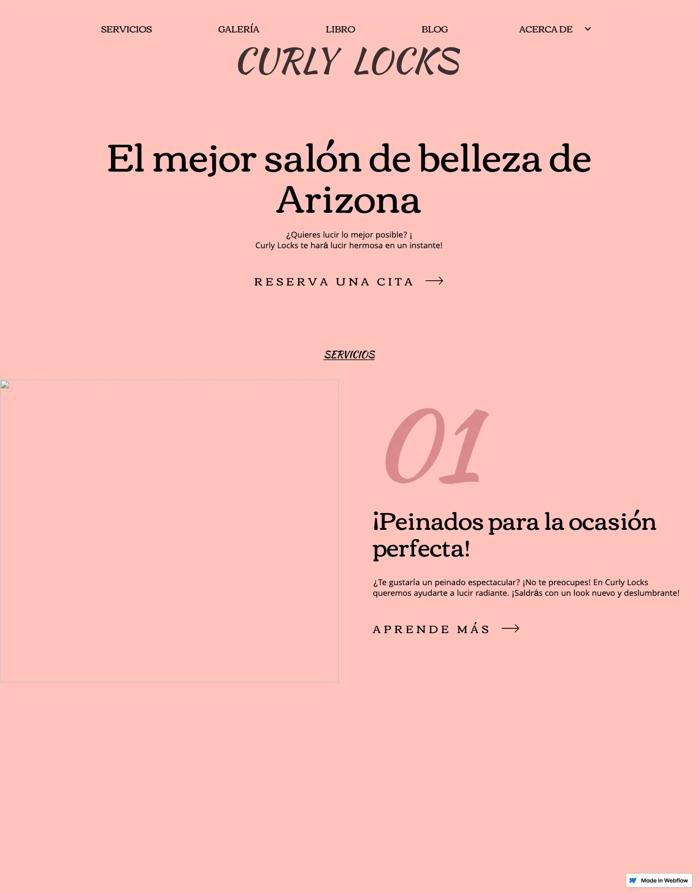 Diseño de página web para belleza y estética