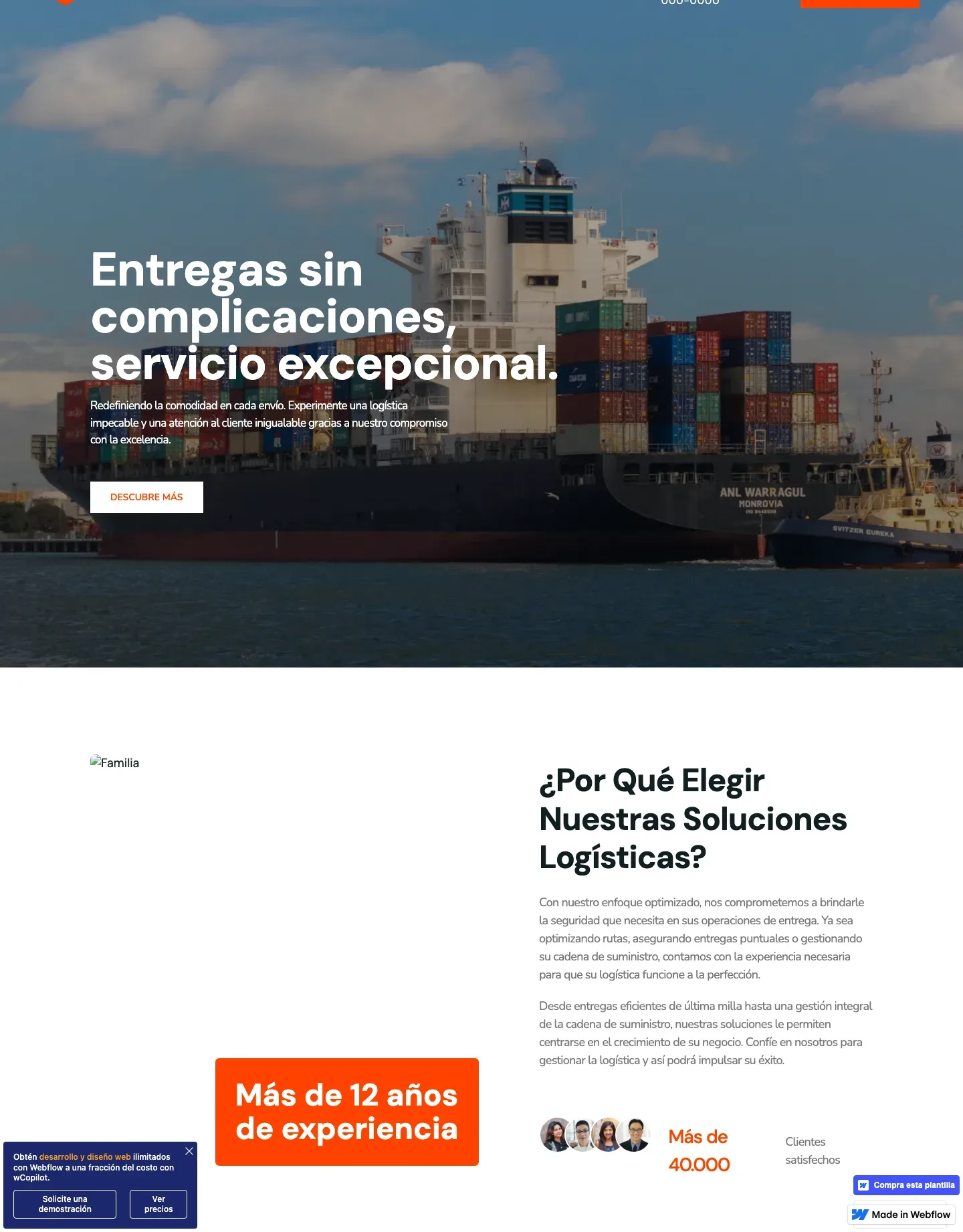 Diseño de página web para servicios y mantenimiento