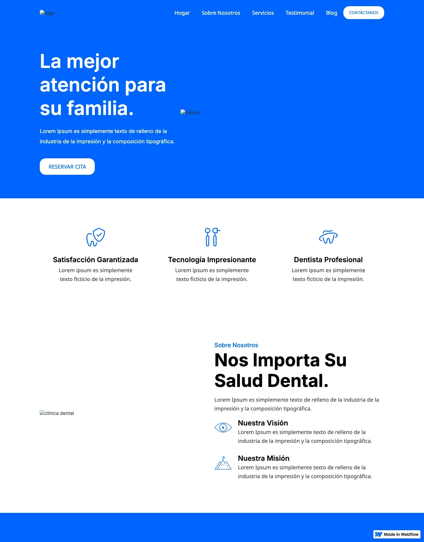 Diseño de página web para salud y bienestar