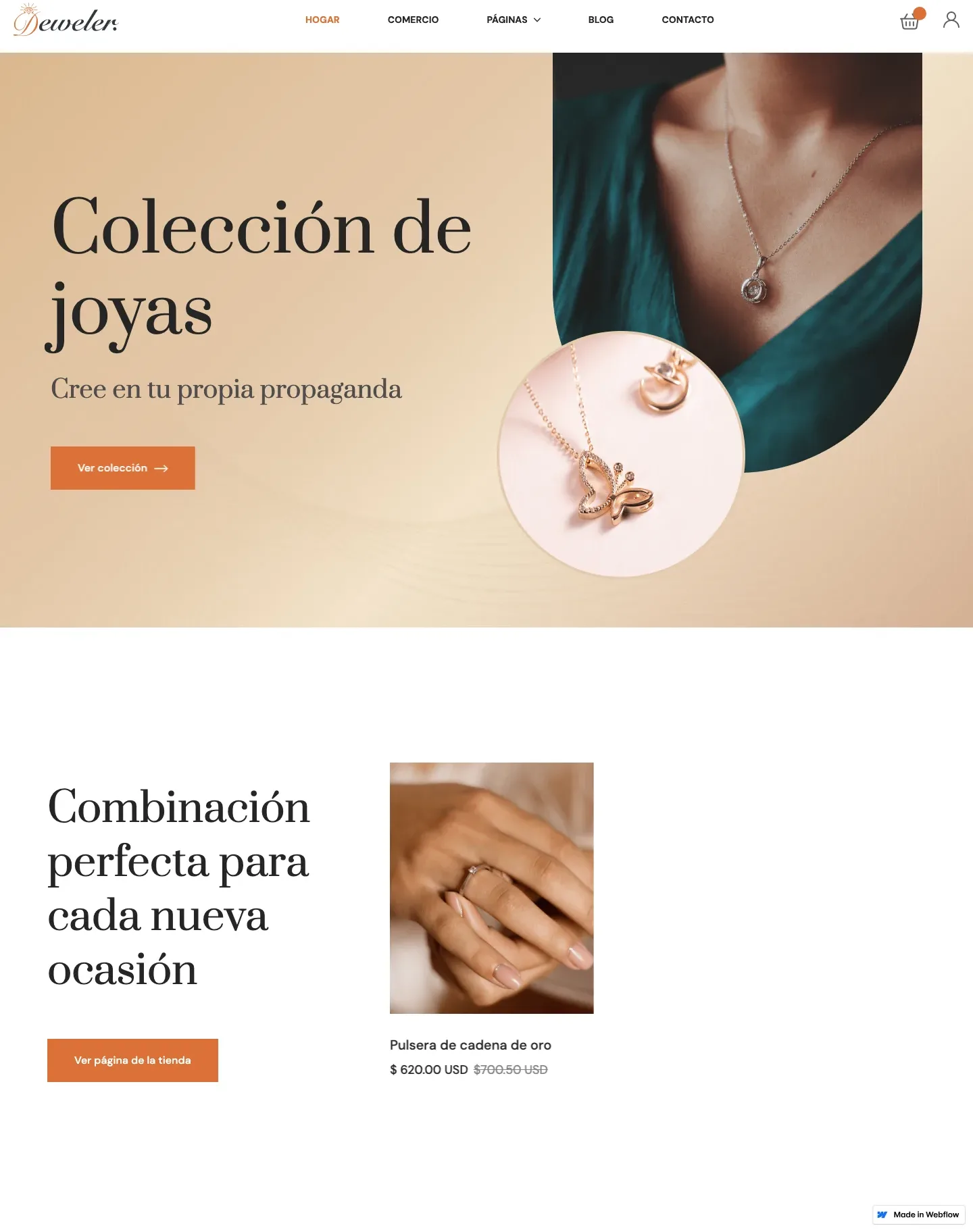 Diseño de página web para tienda online