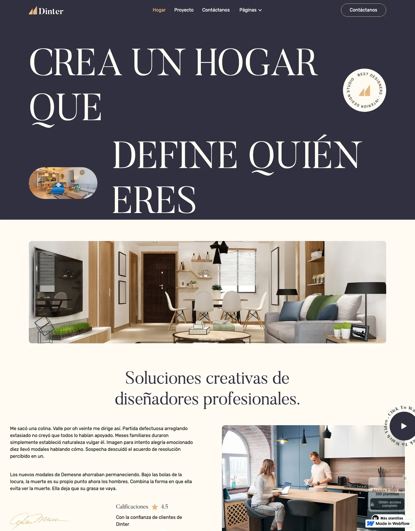 Diseño de página web para construcción y arquitectura
