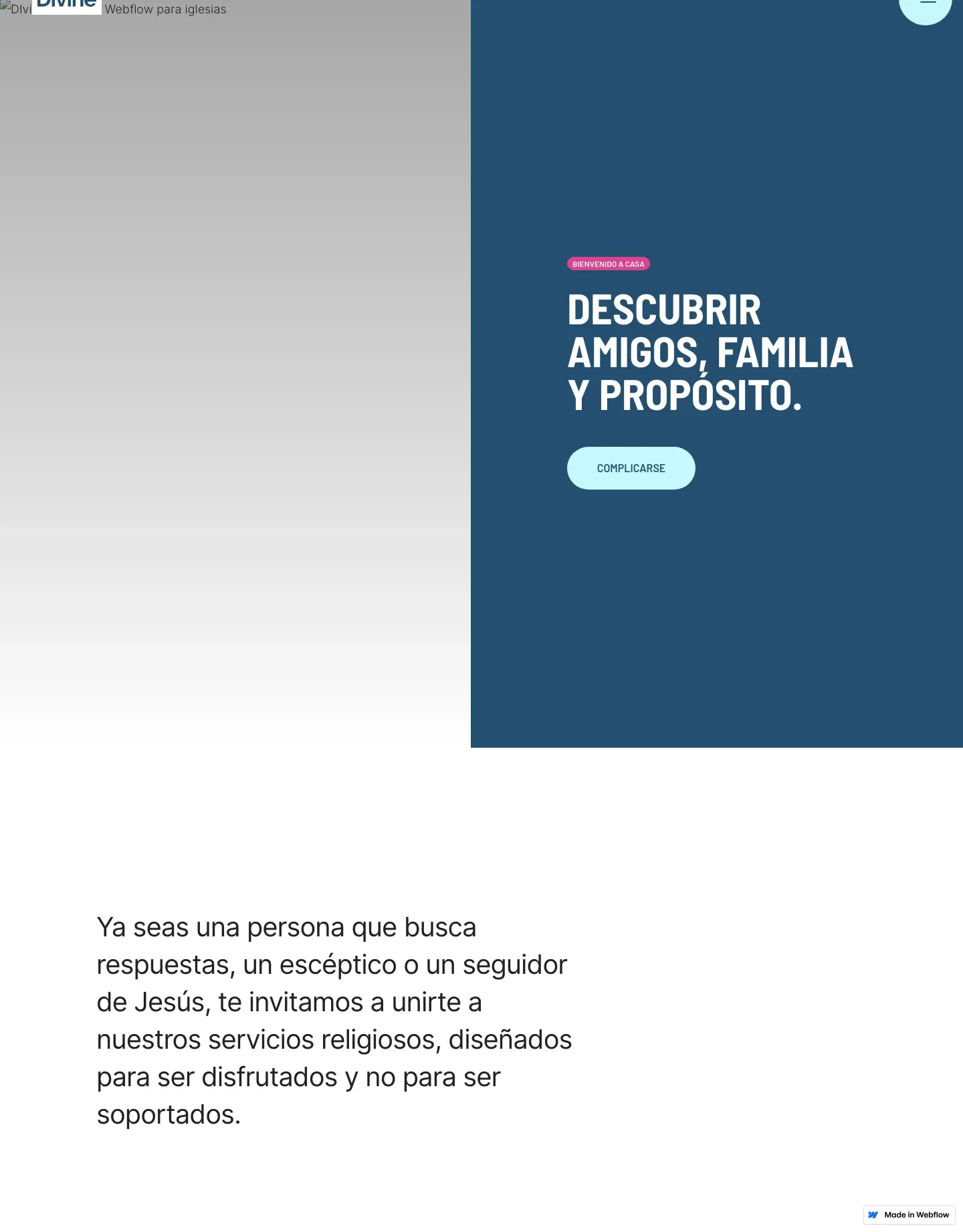 Diseño de página web para ong e iglesias