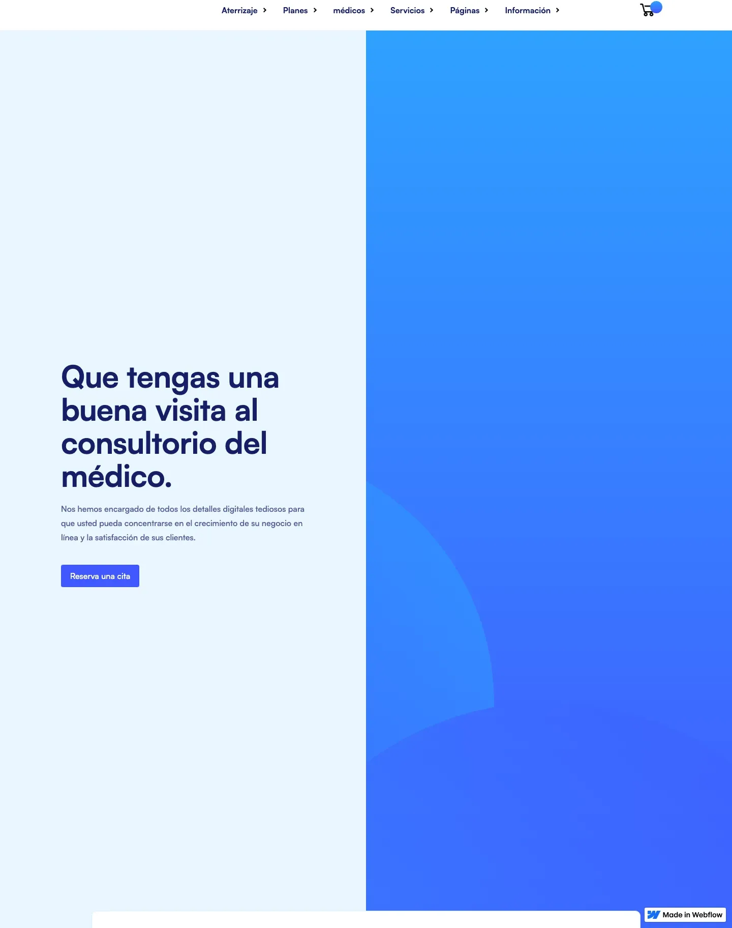 Diseño de página web para salud y bienestar