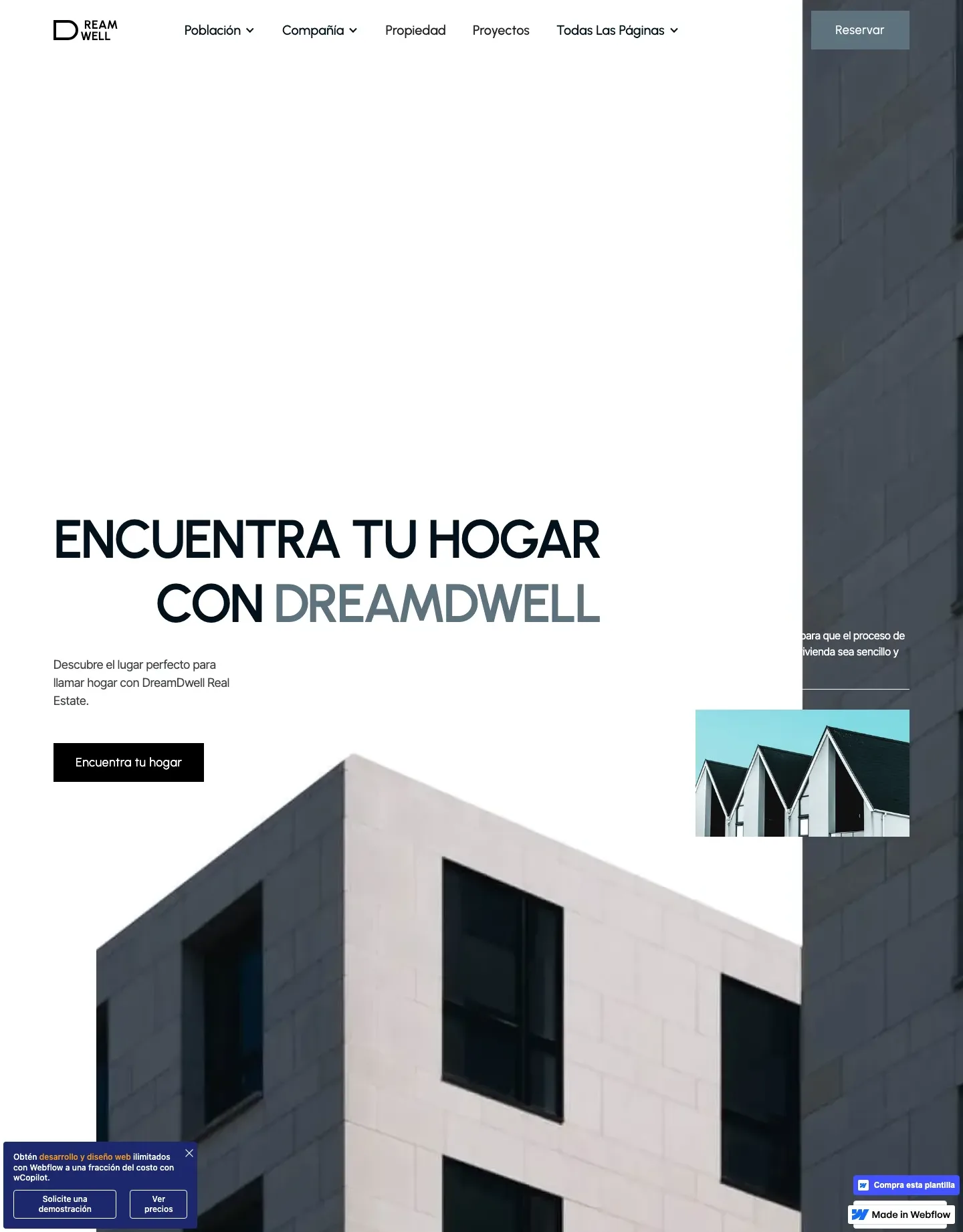 Diseño de página web para inmobiliarias